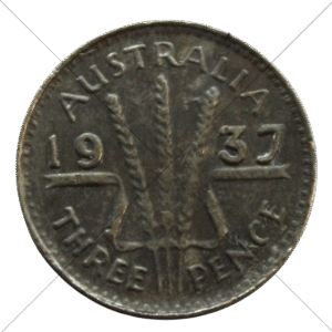 1937 Australian Threepence Replica – Circulated Look - Space Filler Coin