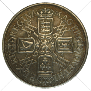 1616 UK Crown Replica William and Mary - Circulated Look - Space Filler Coin