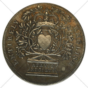 1702 UK Queen Anne Accession Crown Replica - Circulated Look - Space Filler Coin