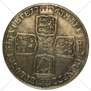 1763 UK Shilling Replica George III - Circulated Look - Space Filler Coin