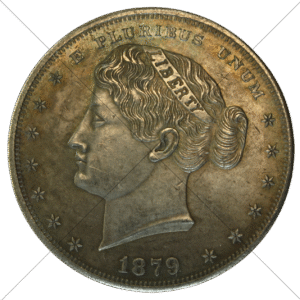 1880 USA Pattern Liberty Head Goloid Metric Dollar Replica - Space Filler Coin