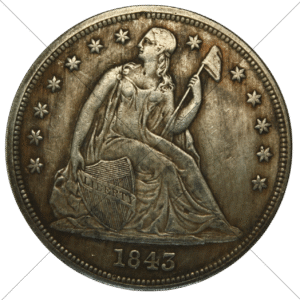 1843 USA Seated Liberty Dollar Replica - Space Filler Coin