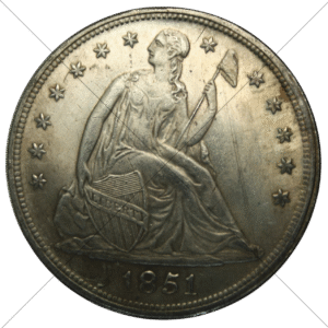 1851 USA Seated Liberty Dollar Replica - Space Filler Coin
