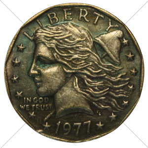 1977 USA Gasparro Liberty Dollar Replica - Space Filler Coin