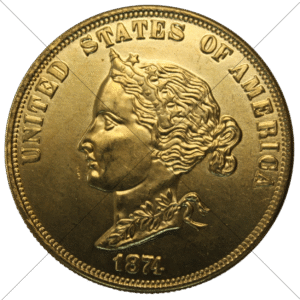 1874 USA Dana Bickford 10 Dollars Replica - Space Filler Coin