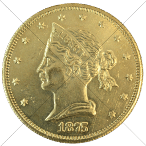 1875 USA Sailor Head Eagle 10 Dollars Replica - Space Filler Coin