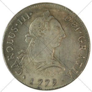 1779 Chile Pillar D.A. 4 Reales Replica - Space Filler Coin
