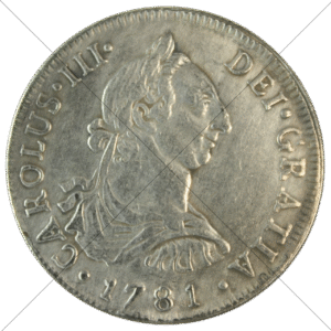 1781 Chile Pillar D.A. 4 Reales Replica - Space Filler Coin