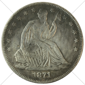 1871 USA Liberty Seated Half Dollar Replica - Space Filler Coin