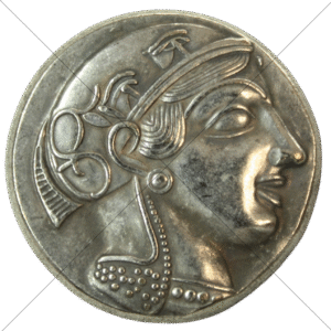 425 BC - 400 BC Ancient Greek Athena/Owl Shekel (1) Replica - Space Filler Coin