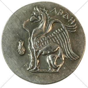 395 BC - 360 BC Ancient Greek Griffin/Herakles Stater (2) Replica - Space Filler Coin