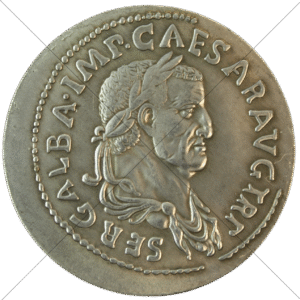 68-69 AD Ancient Rome Emperor Caesar Galba Replica - Space Filler Coin