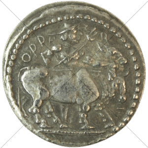 475 BC - 465 BC Ancient Greek Horse/Quadripartite Incuse Square Octadrachm (8) Replica - Space Filler Coin