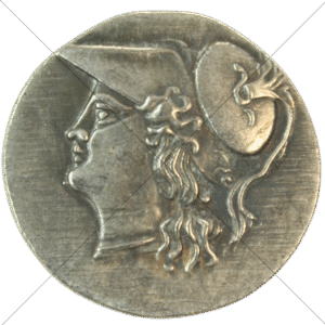 215 BC – 212 BC Ancient Rome Athena/Artemis 12 Litrae Replica - Space Filler Coin