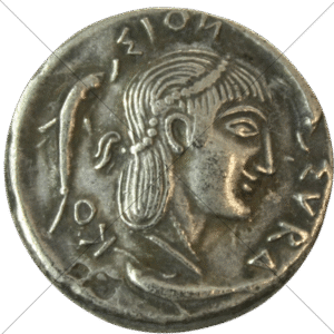 470 BC Ancient Greek Arethusa/Horseman Riding Didrachm (10) Replica - Space Filler Coin