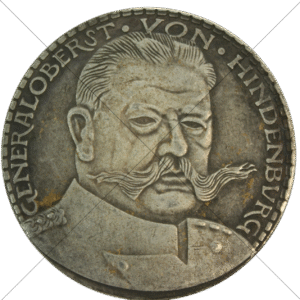 1847 Germany Karl Goetz – General Von Hindenburg Medal Replica - Space Filler Coin