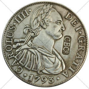 1793 Spain Charles IIII Counterstamp 8 Reales Replica - Space Filler Coin