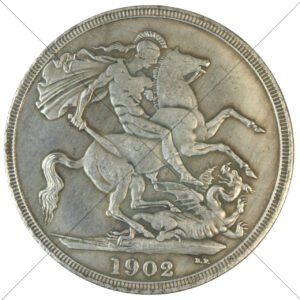 1902 UK King Edward VII Crown Replica - Circulated Look - Space Filler Coin