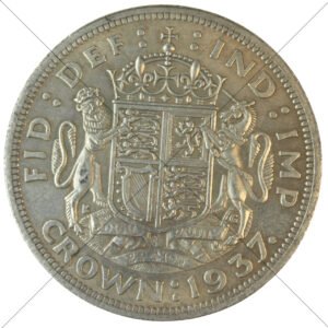1937 UK King George VI Crown Replica - Circulated Look - Space Filler Coin