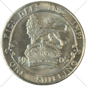 1905 UK King Edward VII Shilling Replica - Circulated Look - Space Filler Coin