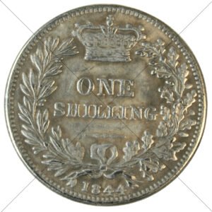 1844 UK Queen Victoria Shilling Replica - Circulated Look - Space Filler Coin